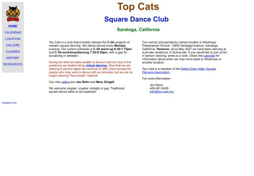 Web site for "Top Cats"