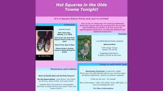 Web site for "Hot Squares in the Olde Towne Tonight!"