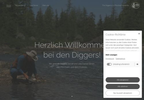 Web site for "The Diggers e.V. Pforzheim - Enzkreis"