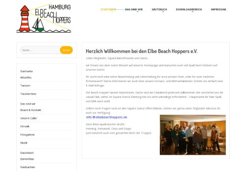 Web site for "Elbe Beach Hoppers e.V."