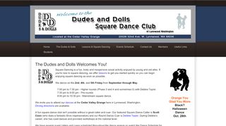 Web site for "Dudes & Dolls"