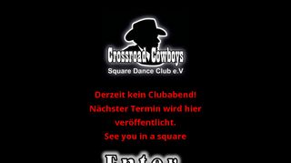 Web site for "Crossroad Cowboys e.V"