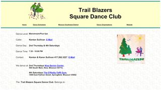 Web site for "Trail Blazers"